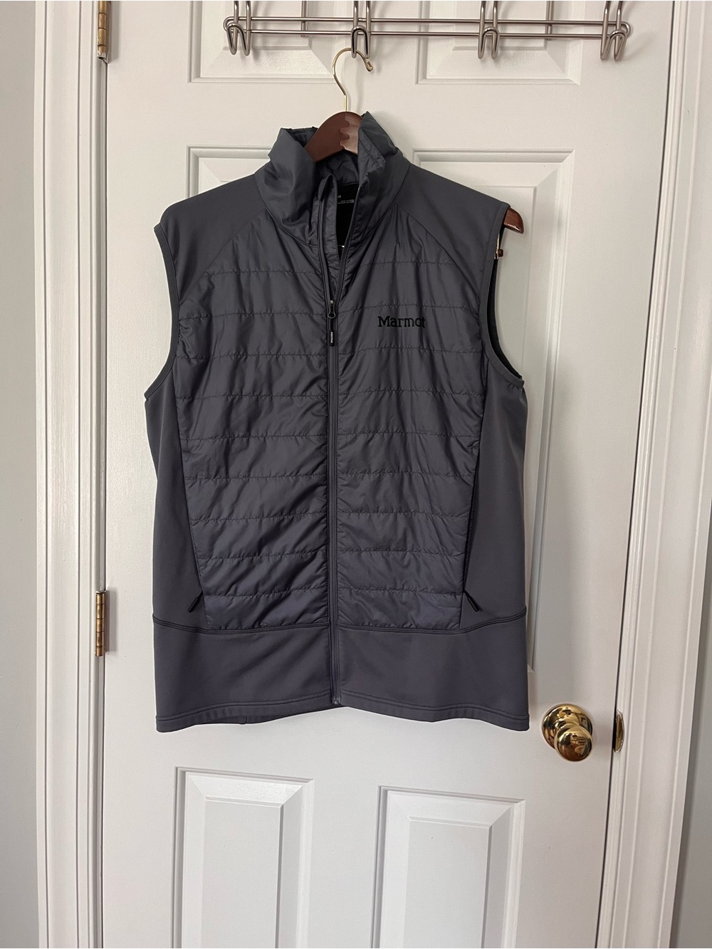 Marmot Men's Grey Quilted Softshell Vest
